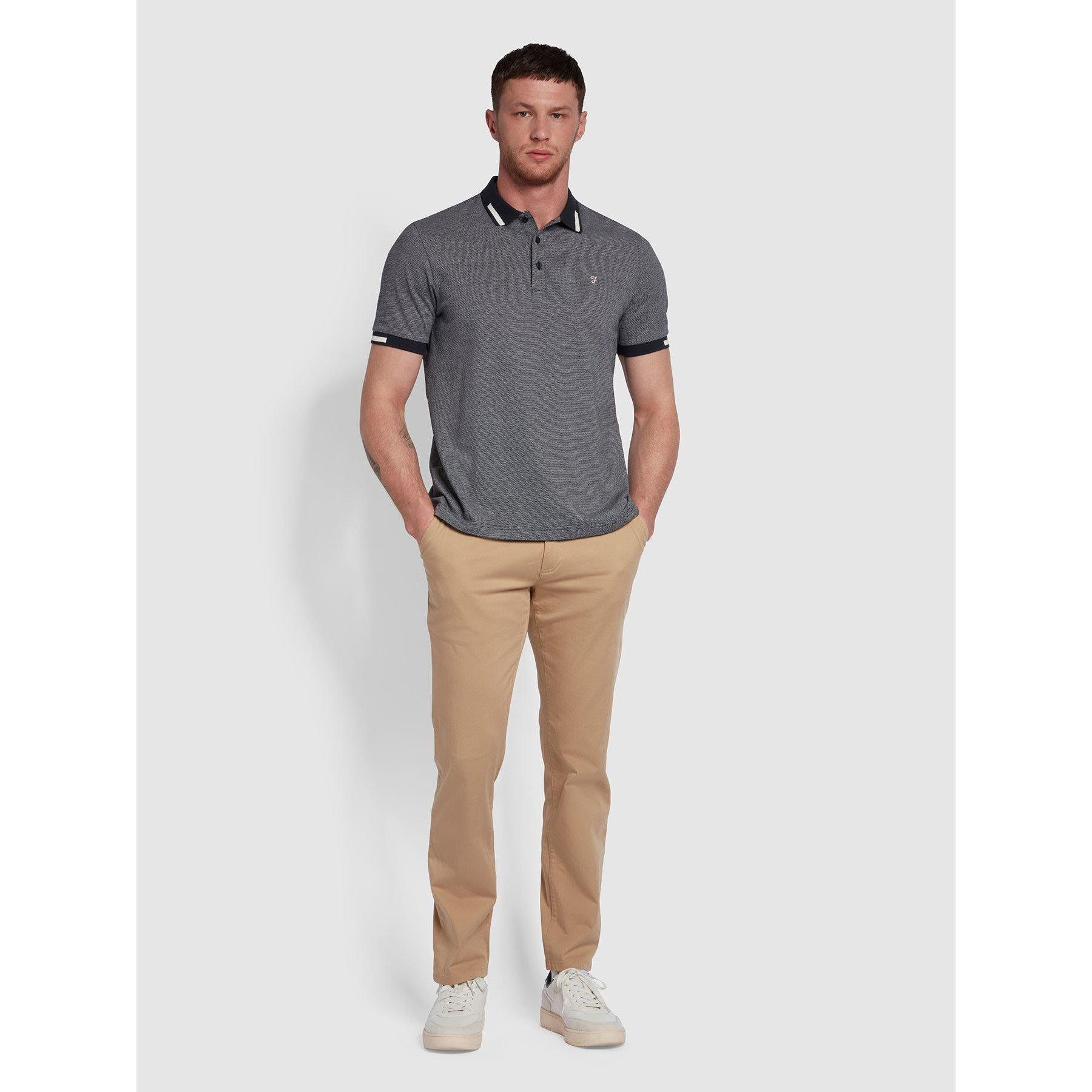 Farah Lonnie Jacquard Polo Shirt