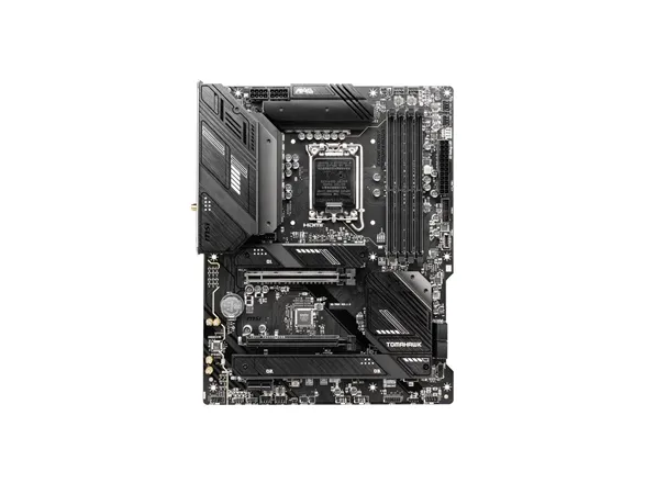MSI MAG B760 TOMAHAWK WIFI - Bundkort - ATX - LGA1700 sokkel - B760 Chipset - USB 3.2 Gen 1, USB 3.2 Gen 2, USB-C 3.2 Gen2, USB-C 3.2 Gen 2x2 - 2.5 Gigabit LAN, Wi-Fi 6E, Bluetooth - onboard grafik (CPU påkrævet) - HD Audio (8-kanaler)