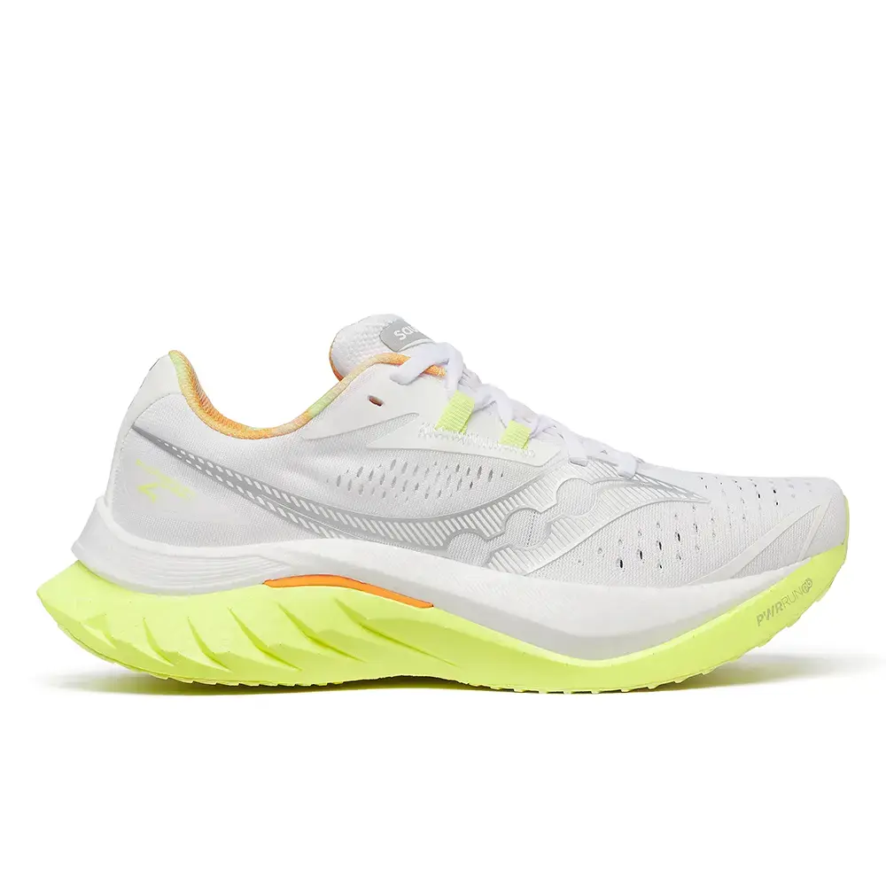 Saucony Endorphin Speed 4 Hardloopschoenen Wit/Geel Dames