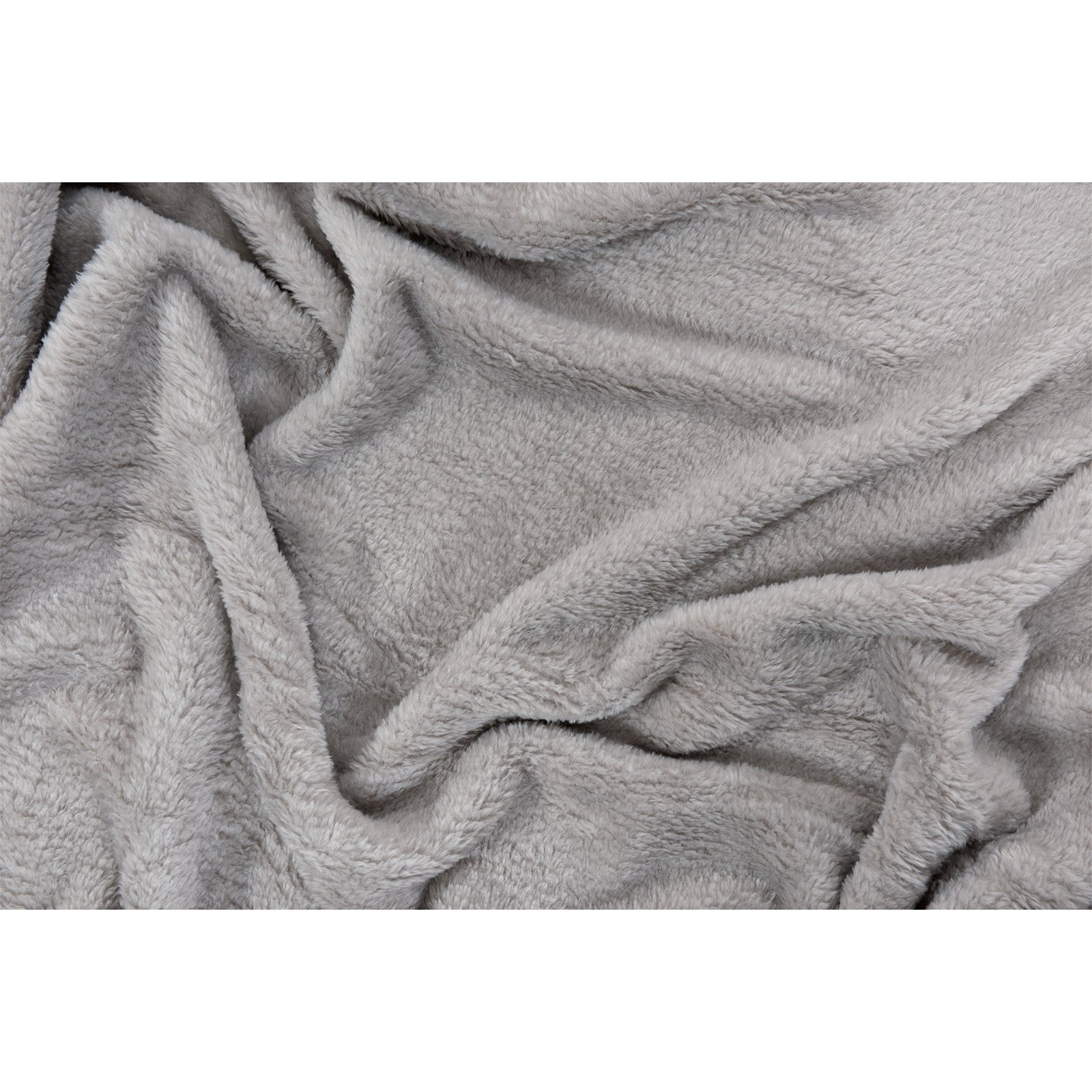 Kuscheldecke Flanell uni 150 x 200 cm taupe