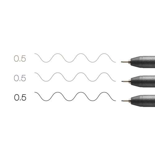COPIC® Multiliner 3er-Set, grey/black
