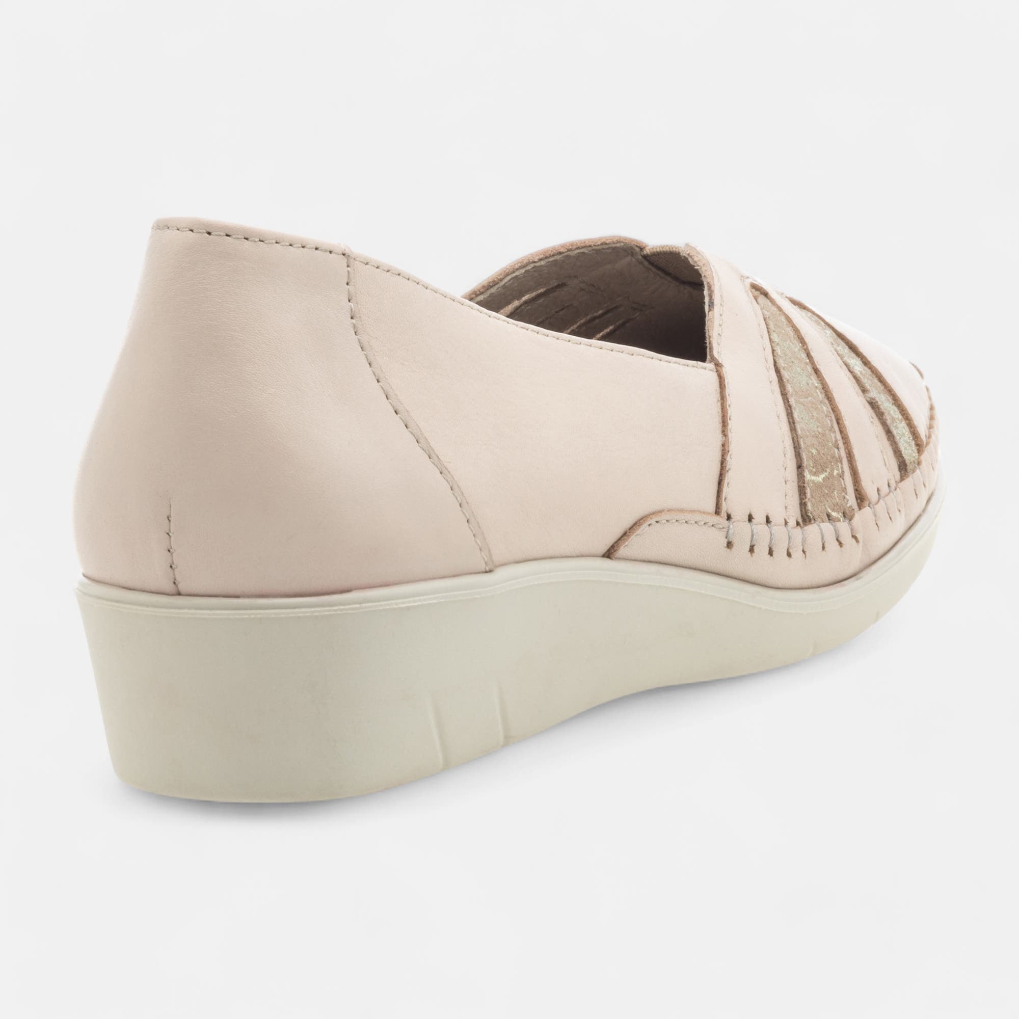 Escarpins pieds sensibles Femme en cuir beige