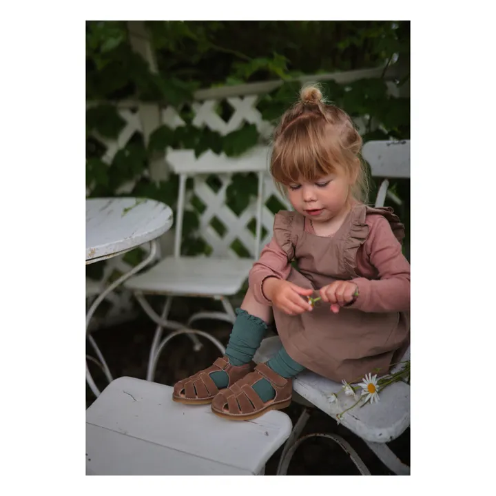 Petit Nord Sandales Scratchs Classic Suede | Marron