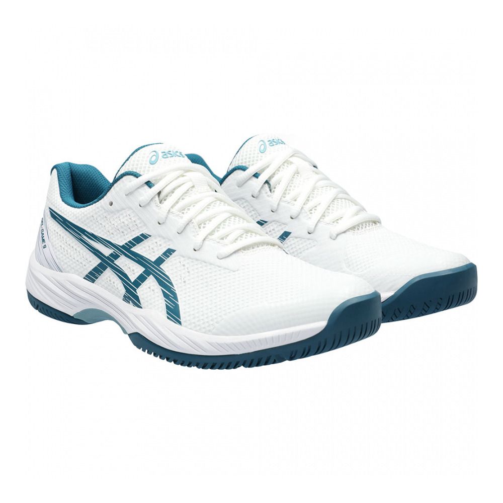 Asics GEL-GAME 9 - Chaussures de tennis Homme white/restful teal