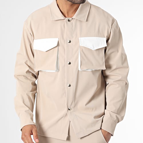 Ensemble Veste Et Pantalon Cargo Beige