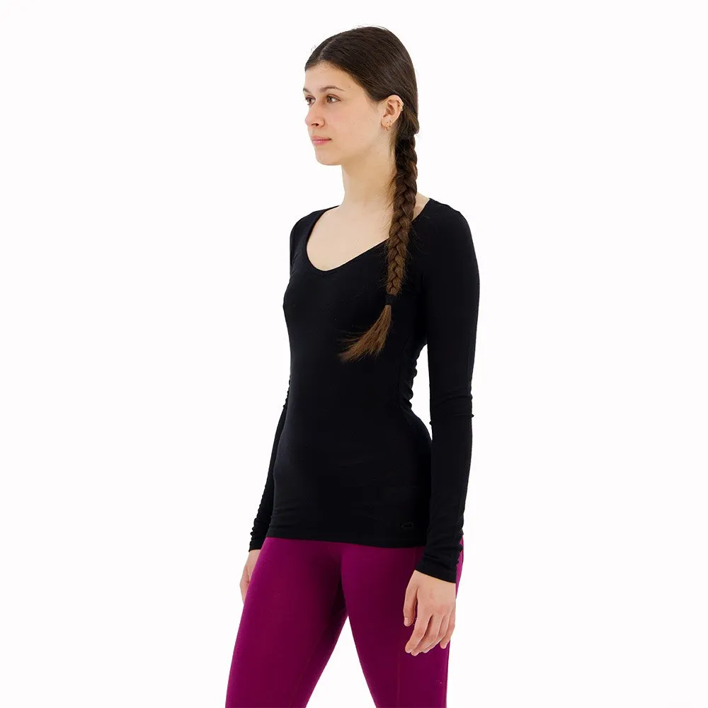 Camada base de manga comprida Icebreaker Siren Sweetheart Merino