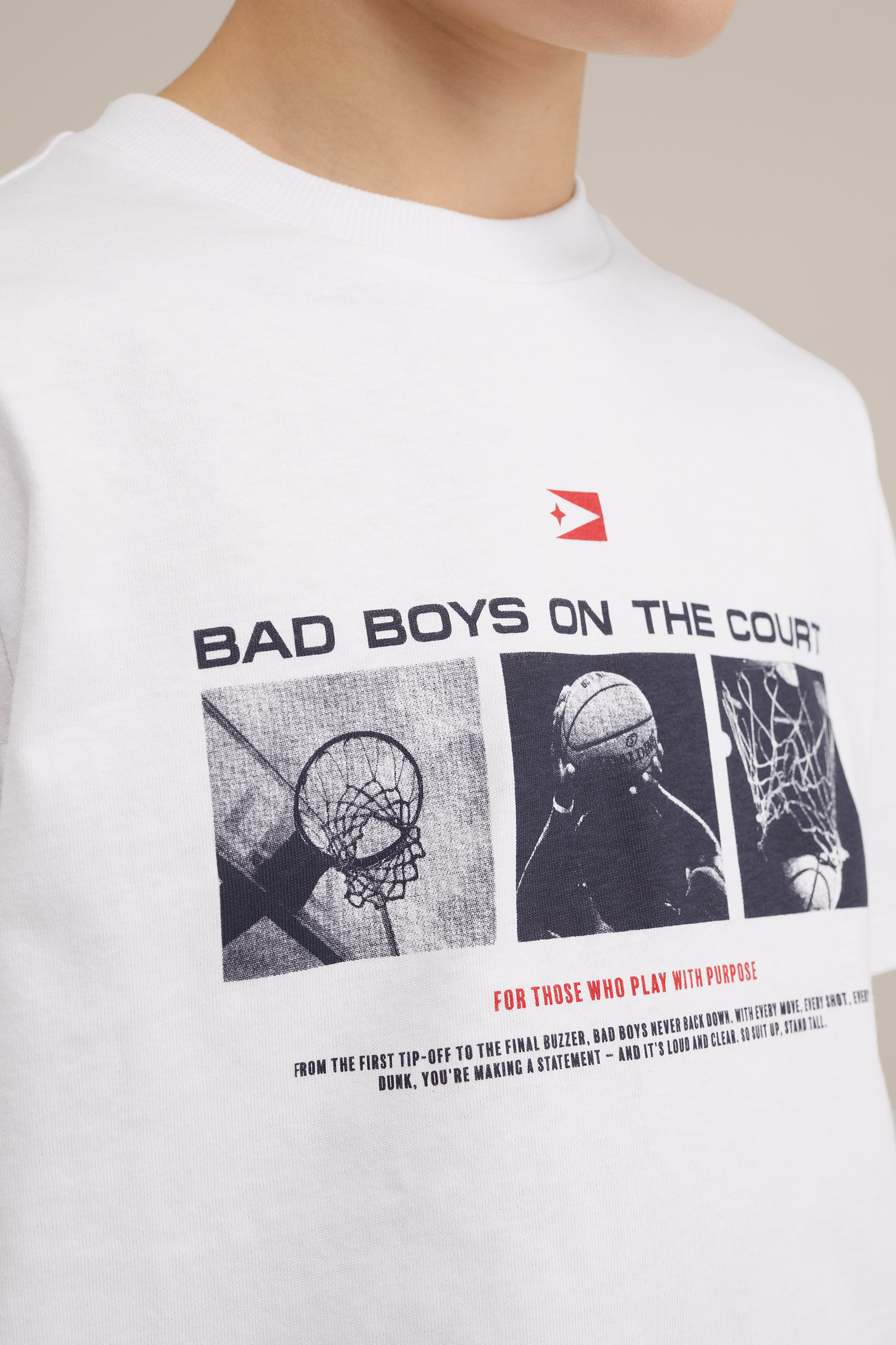 Jongens T-shirt met opdruk WE Fashion Wit