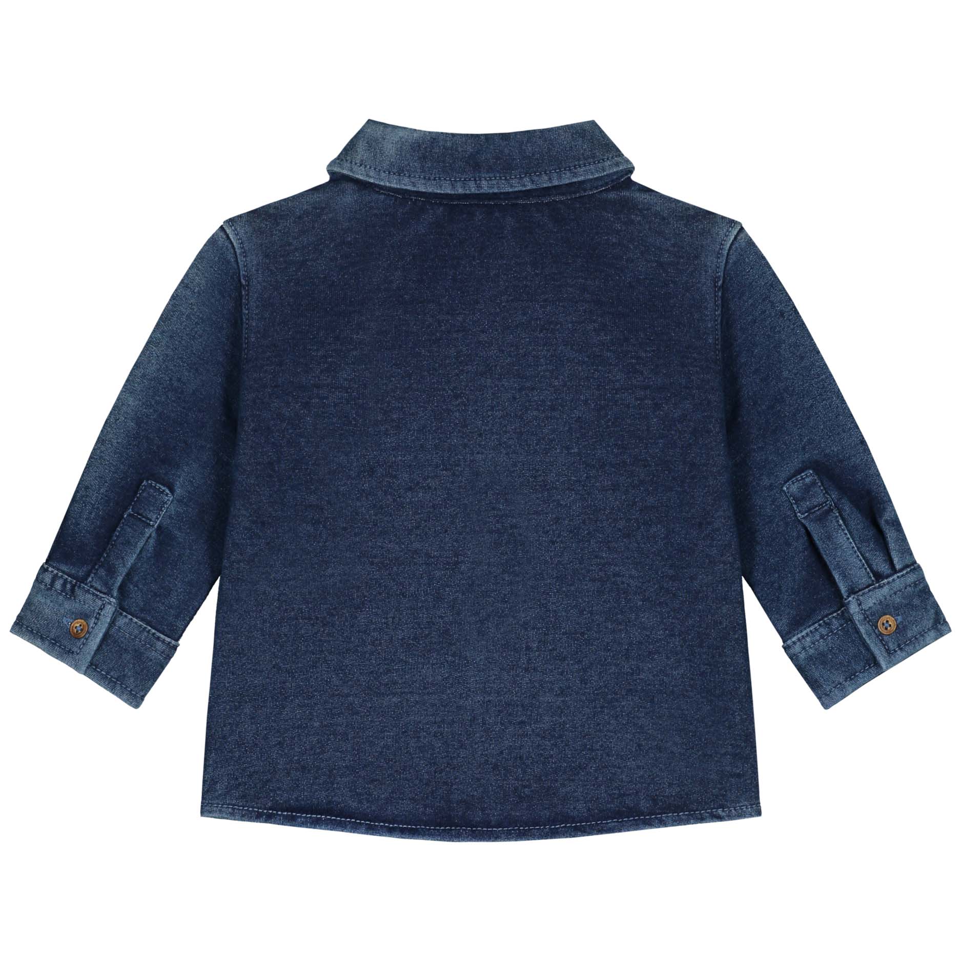 Prénatal baby spijkerblouse lange mouwen effen denim