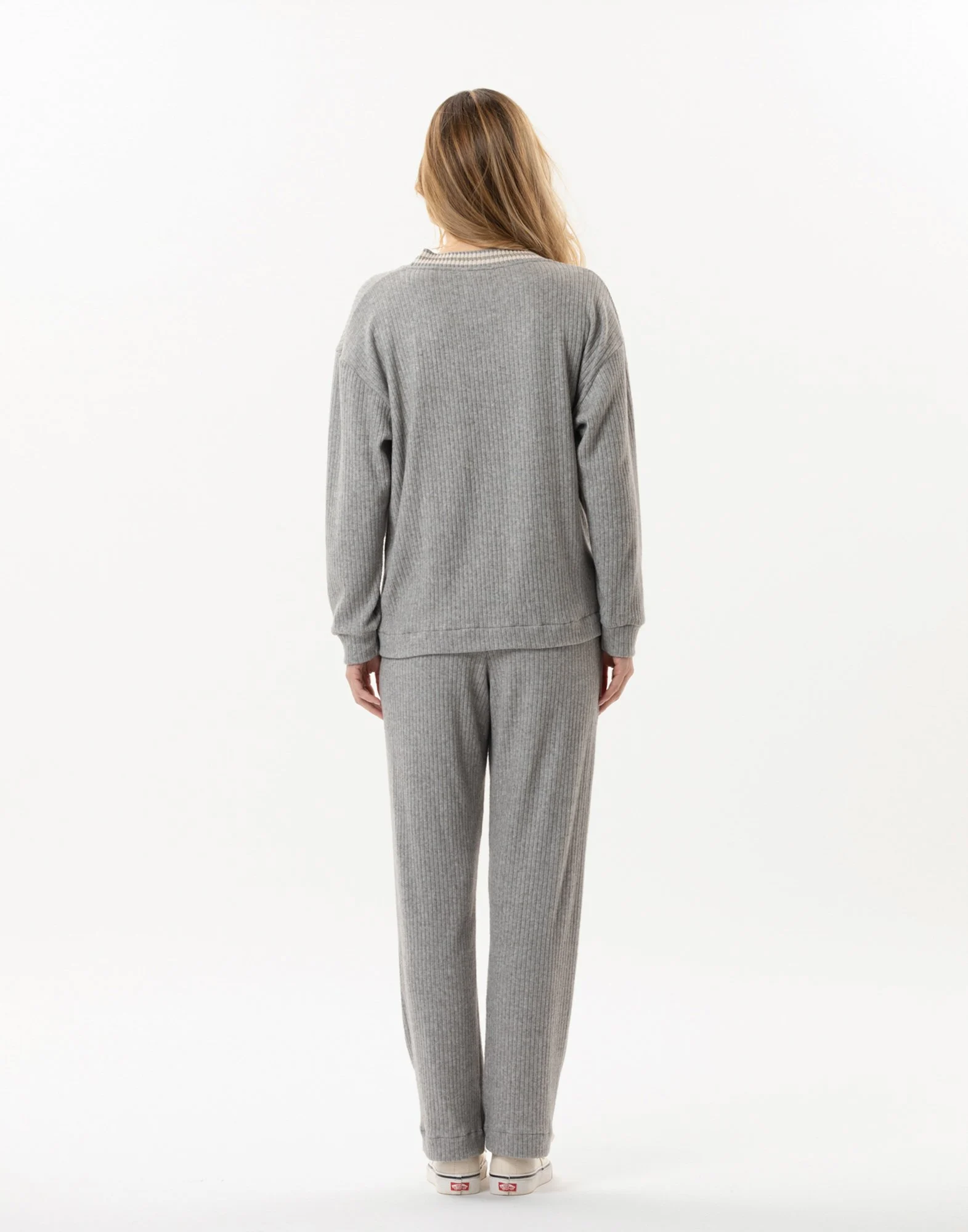 ESMEE 802 - Jogging en maille tricot | Gris