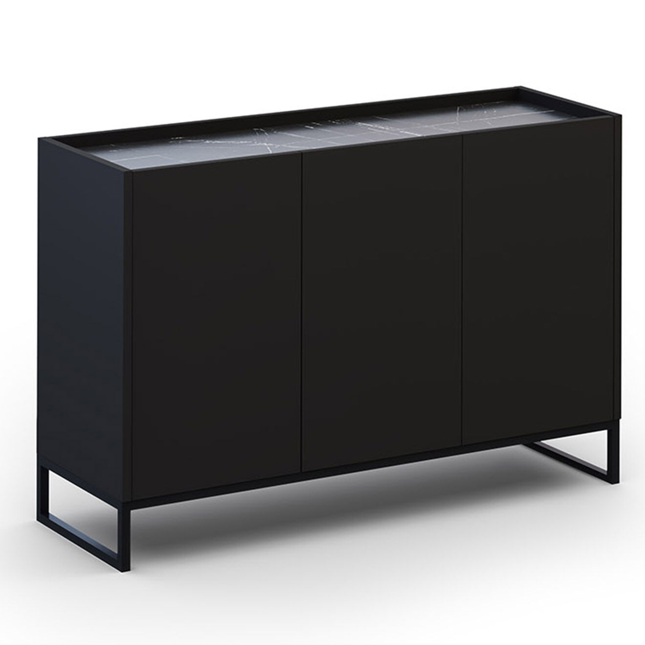 Windsor & Co Commode Helene noire - 120x40x80 cm