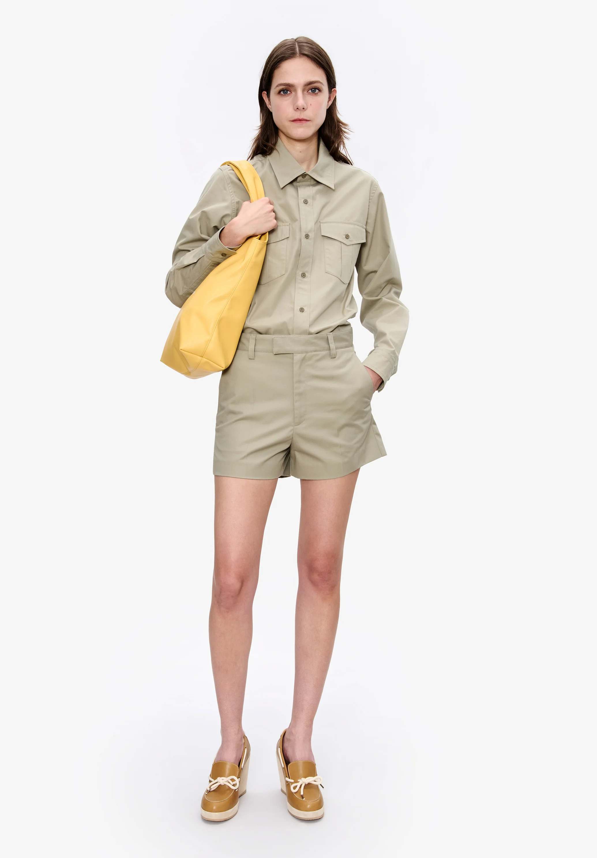 Short court vert sauge esprit militaire - Vert sauge