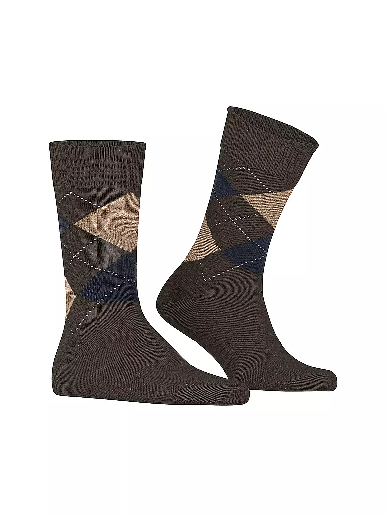BURLINGTON Herren Socken DUNDEE 40-46 buckeye mel braun