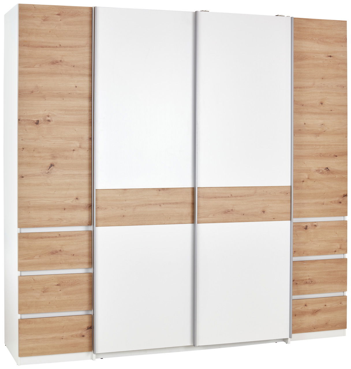 Z2 Dreh-/Schwebetürenschrank 4trg FABIO