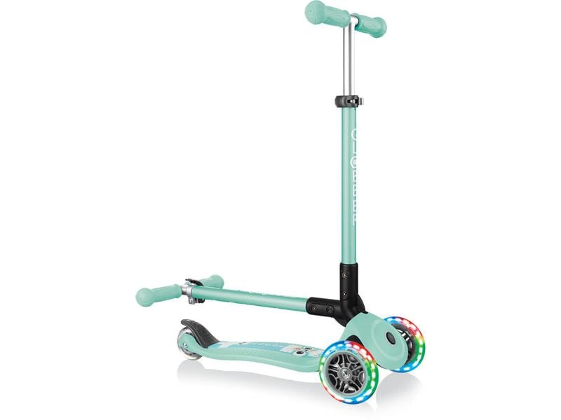 GLOBBER Scooter Primo Foldable Fantasy Lights Mint Faltbares Kickboard