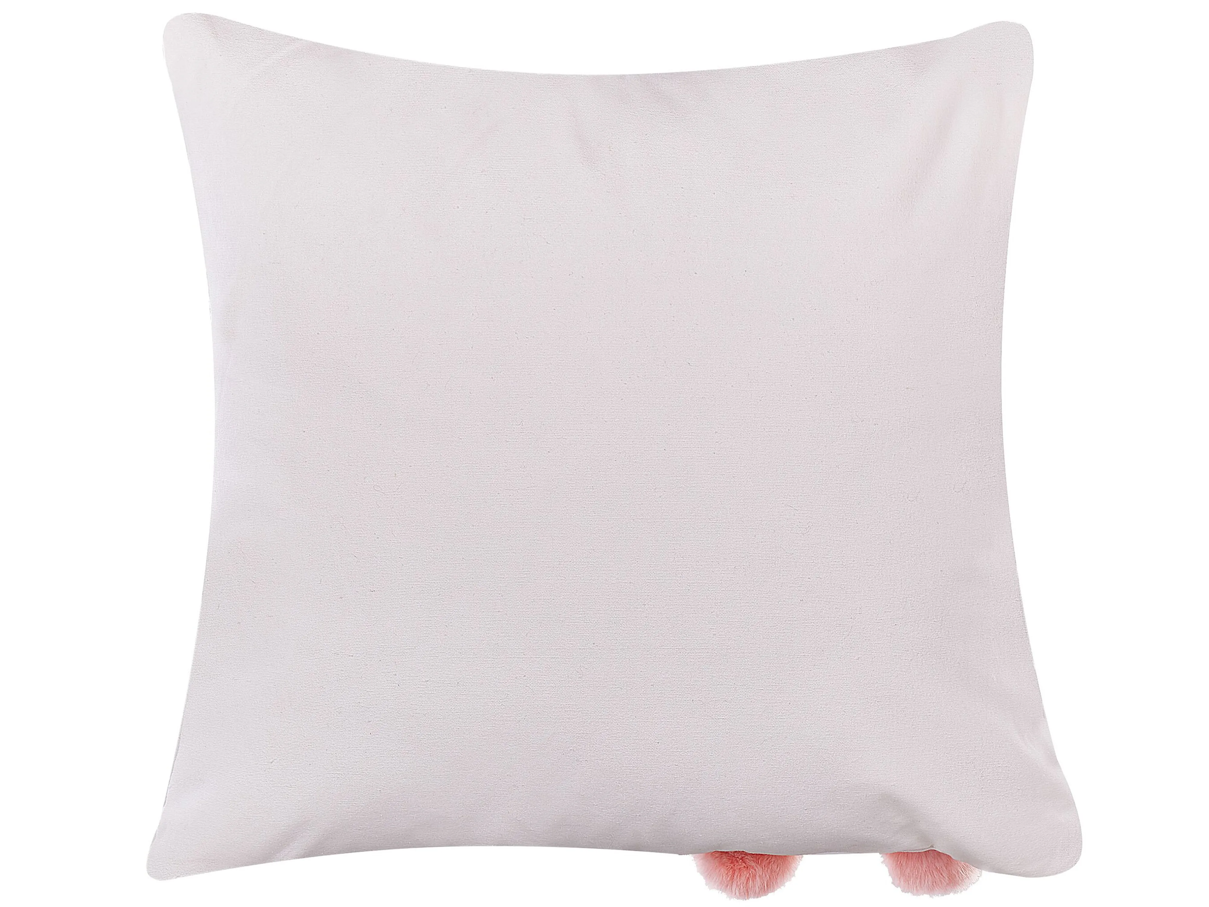 Set van 2 sierkussens PHLOX Katoen 45 x 45 cm Wit