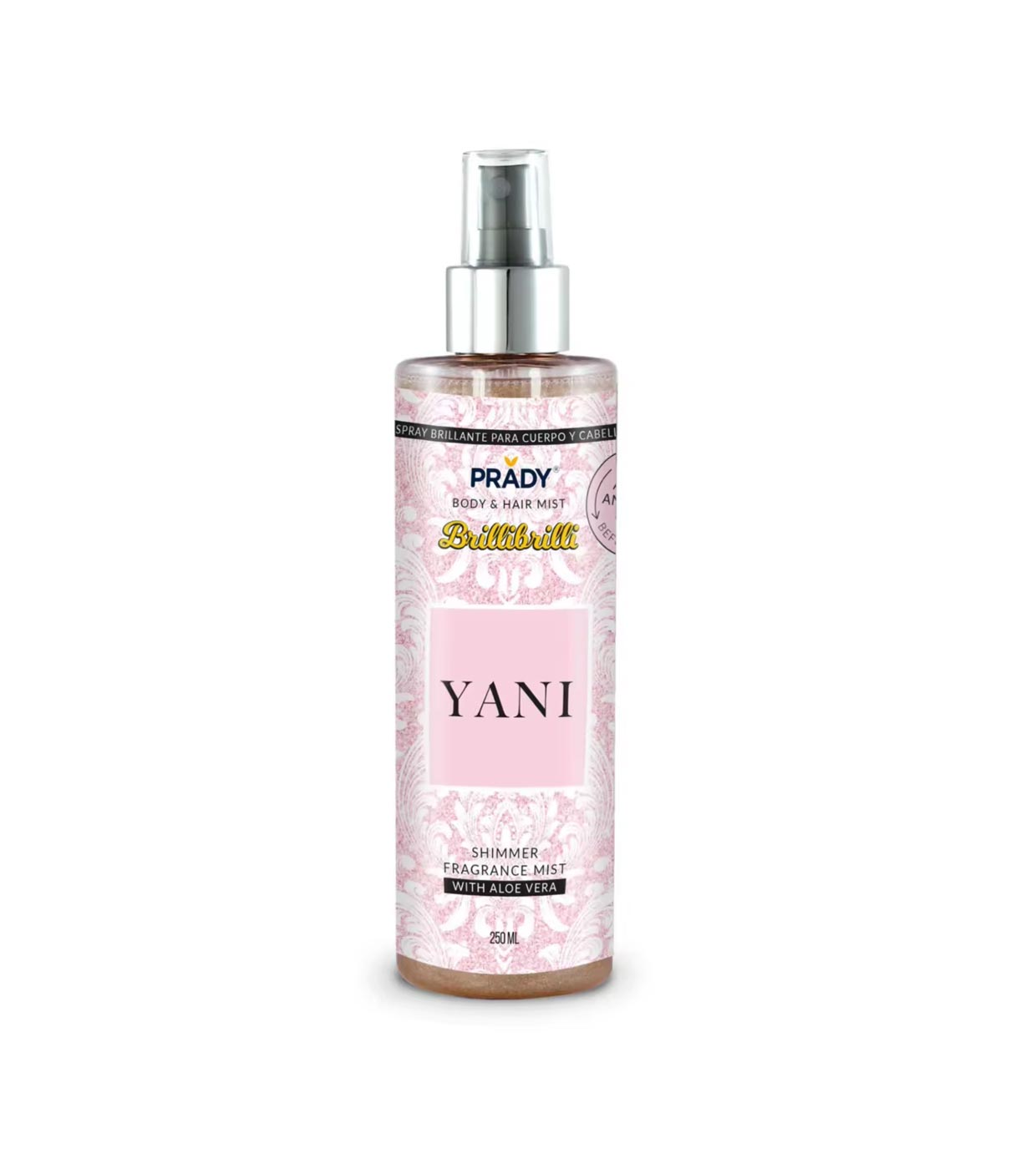 Prady - Bruma Brilhante para Corpo e Cabelo com Aloe Vera - Yani