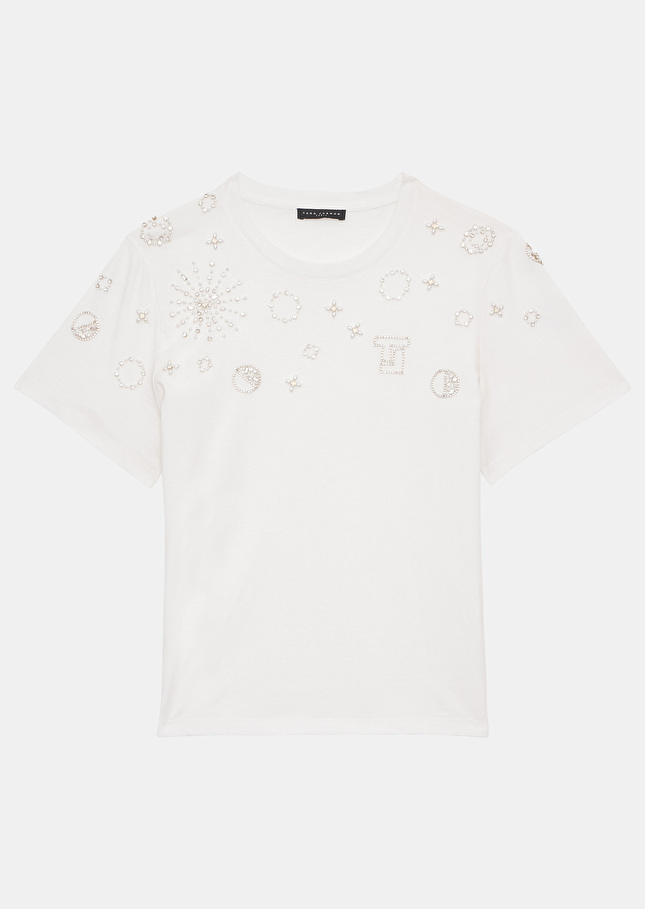 T-shirt Taraloveblanc en jersey