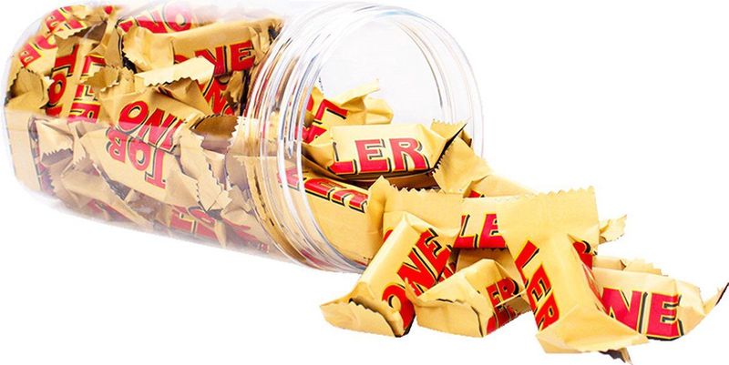 Toblerone Mini - Chocolade Kerstcadeau - Melkchocolade met Nougat Amandel en Honing - 500g