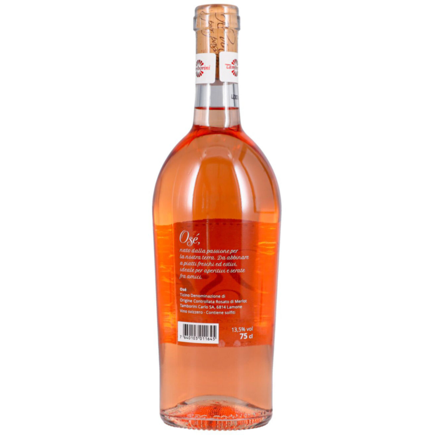 Ticino DOC Osé Rosato di Merlot Tamborini -75cl