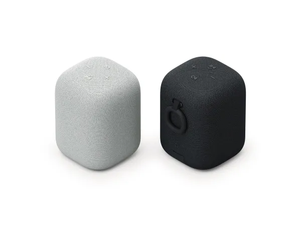 Sony LinkBuds SRS-LS1 - Højttaler - til transportabel brug - trådløs - Bluetooth - App-kontrolleret - 2-vejs - lysegrå