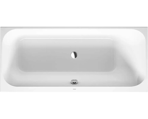 Inbouwbad, rechthoekig bad met rondingen, DURAVIT Happy D,2 70 x 160 cm, wit, glad, 700309000000000