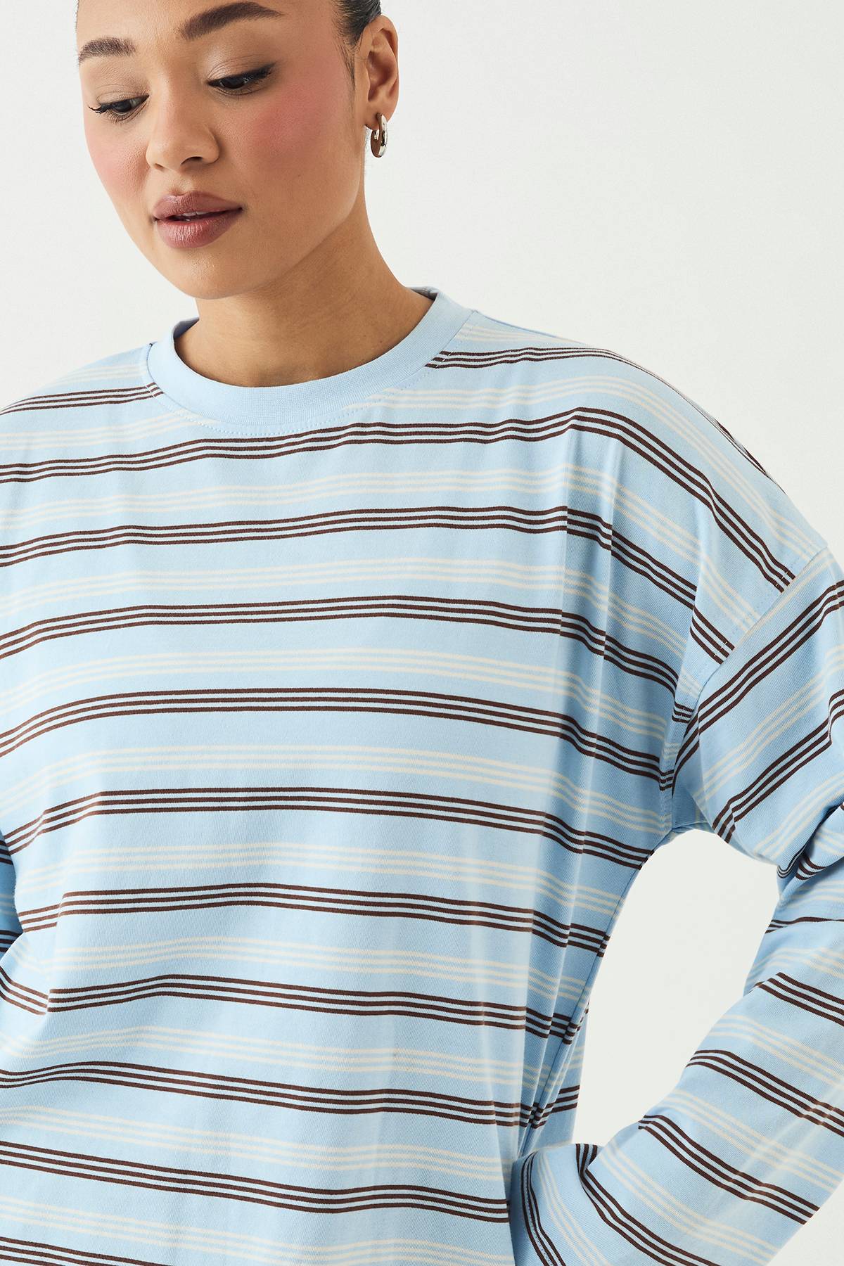 T-shirt Oversize À Rayures Dsgn Studio