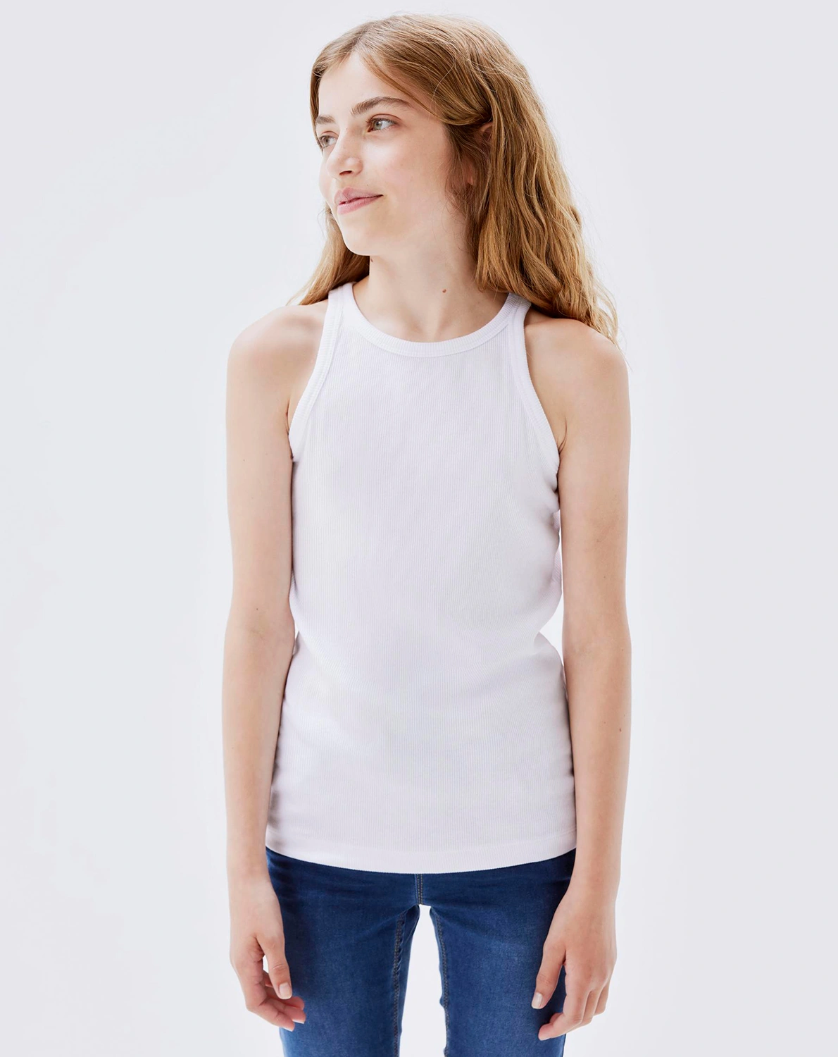 Tanktop NKFKAB UNI in bright white