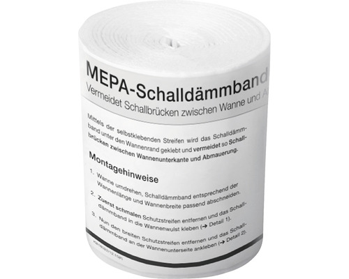 MEPA geluidsisolatietape van PE-schuim 3,3 m 180030