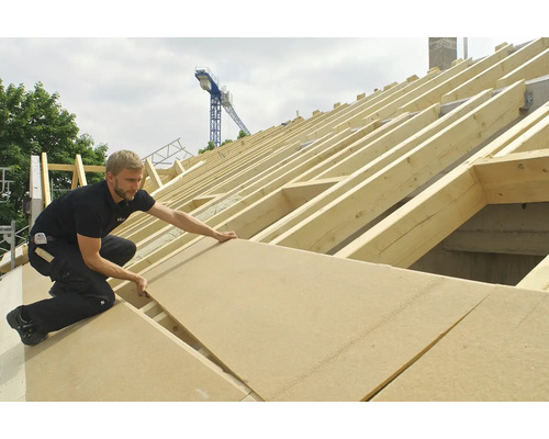 STEICOuniversele houtvezelisolatieplaat, ondervloer en wandconstructieplaat met messing en groef, 2230 mm x 600 mm x 22 mm (wordt alleen per pallet verkocht)