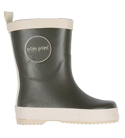 Pom Pom Gummistiefel - Hunter Green