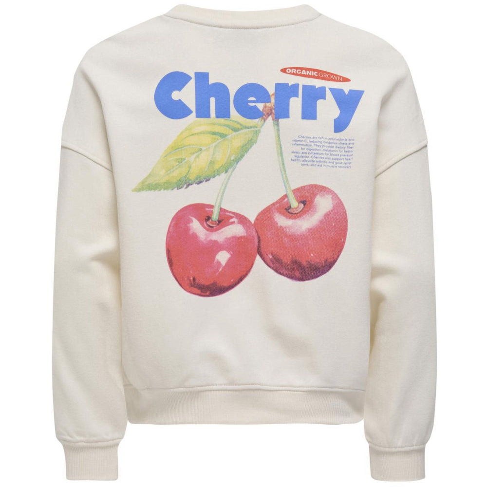 Køb kids ONLY Tofu Cherry Philea Life Overzise Fruit O-neck Sweatshirt