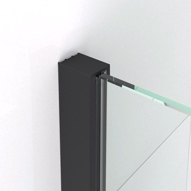 Diamond Douchecabine | 60x60 cm Mat zwart Helder glas Draaideur Vierkant