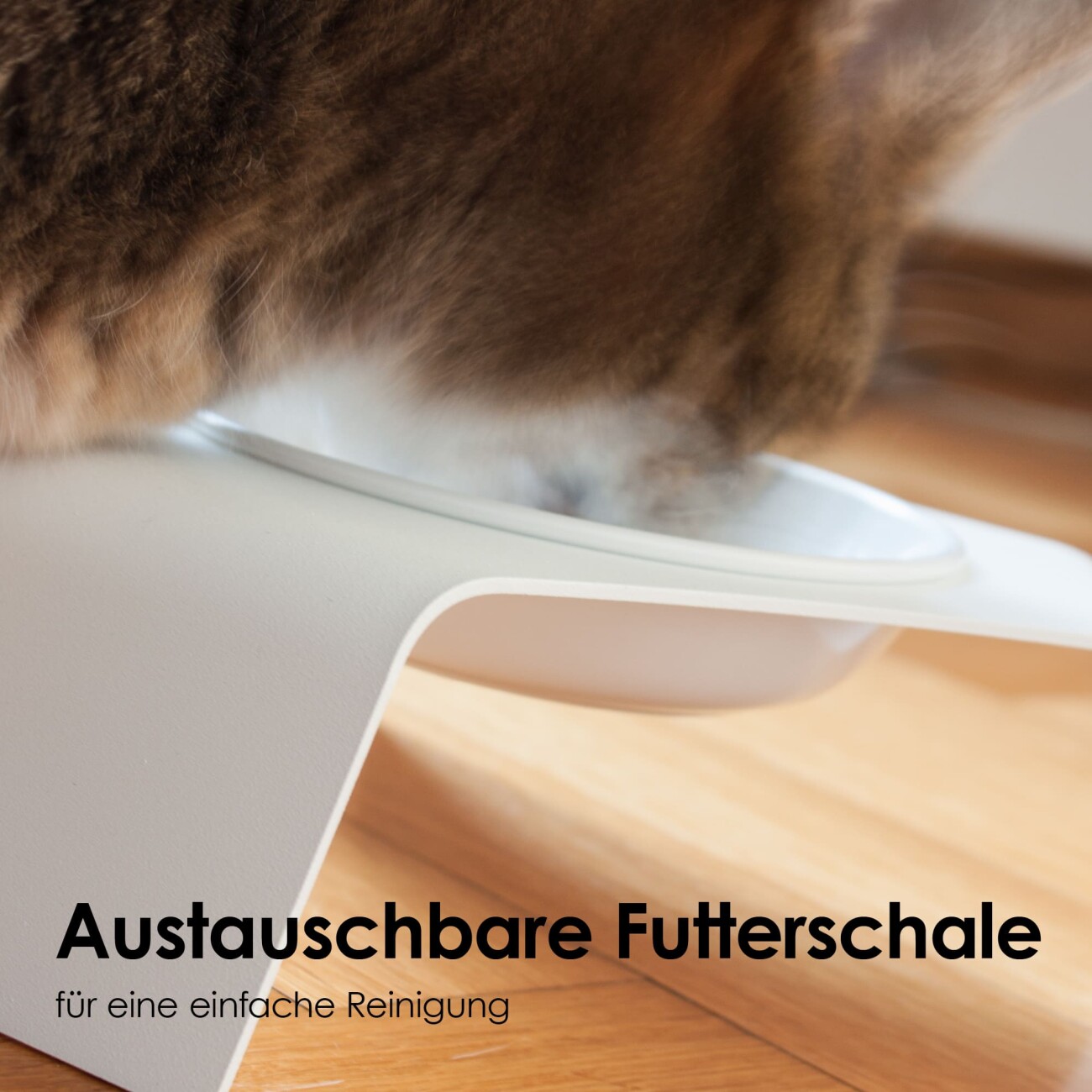 LucyBalu DELI Katzennapf erhöht / Melamin (1 Stück) anthrazit