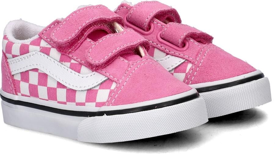 Vans Old Skool V Color Theory Checkerboard Sneakers Meisjes Roze