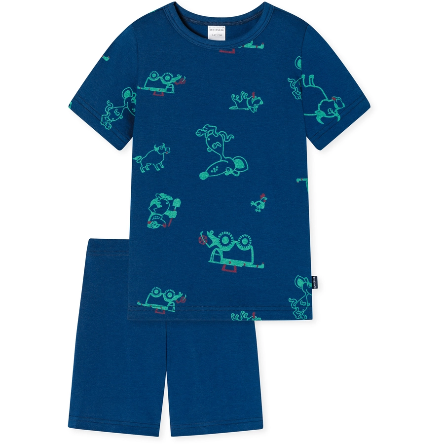 Schiesser Shorty Boys World blau