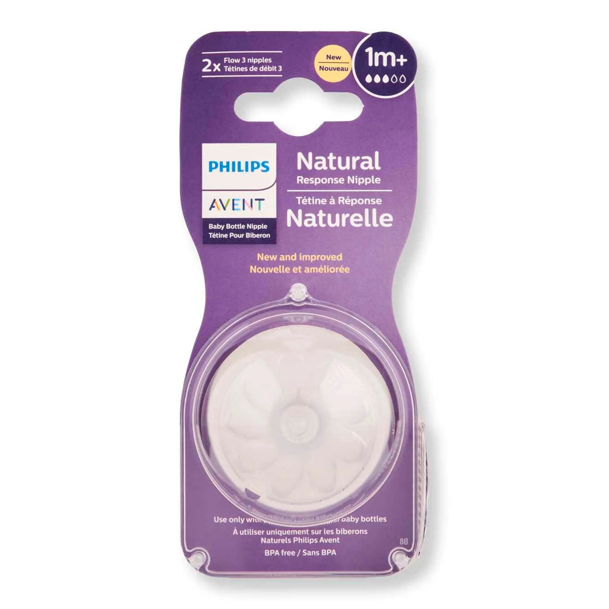 Philips Avent Tétines Naturel 1M+ Paquet de 2