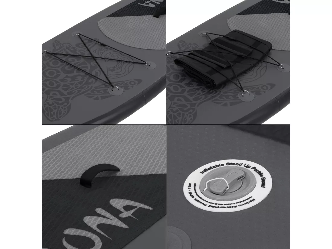 Stand up paddle board gonflable Maona noir 120kg ECD Germany