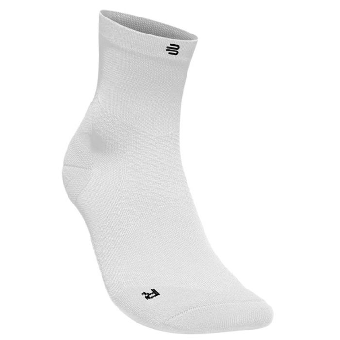 Bauerfeind Unisex Strømper Run Ultralight Compression Socks Mid Cut Hvid