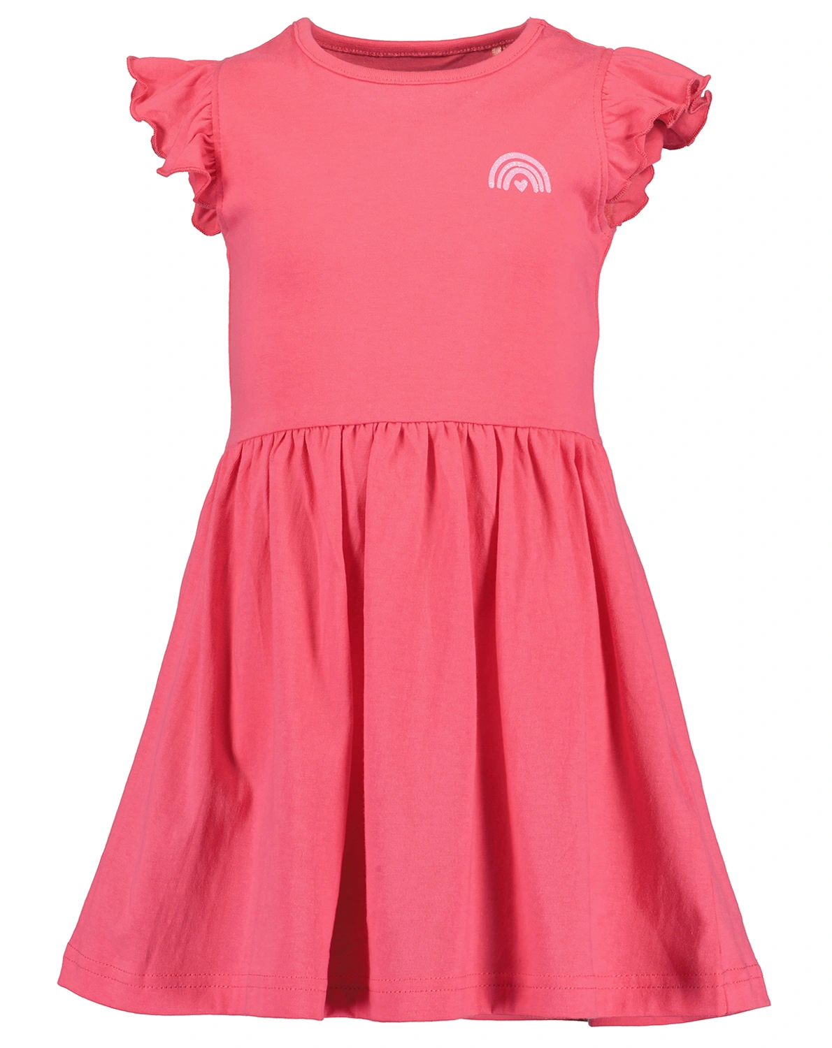 Kurzarm-Kleid SMALL RAINBOW in pink
