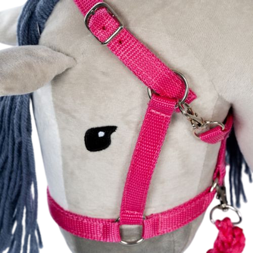 Steckenpferd Halfter und Führstrick Pink