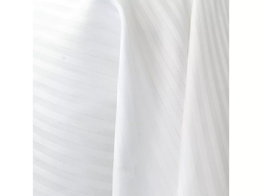 Taie de traversin 140x43 cm satin de coton GRAND HÔTEL blanc