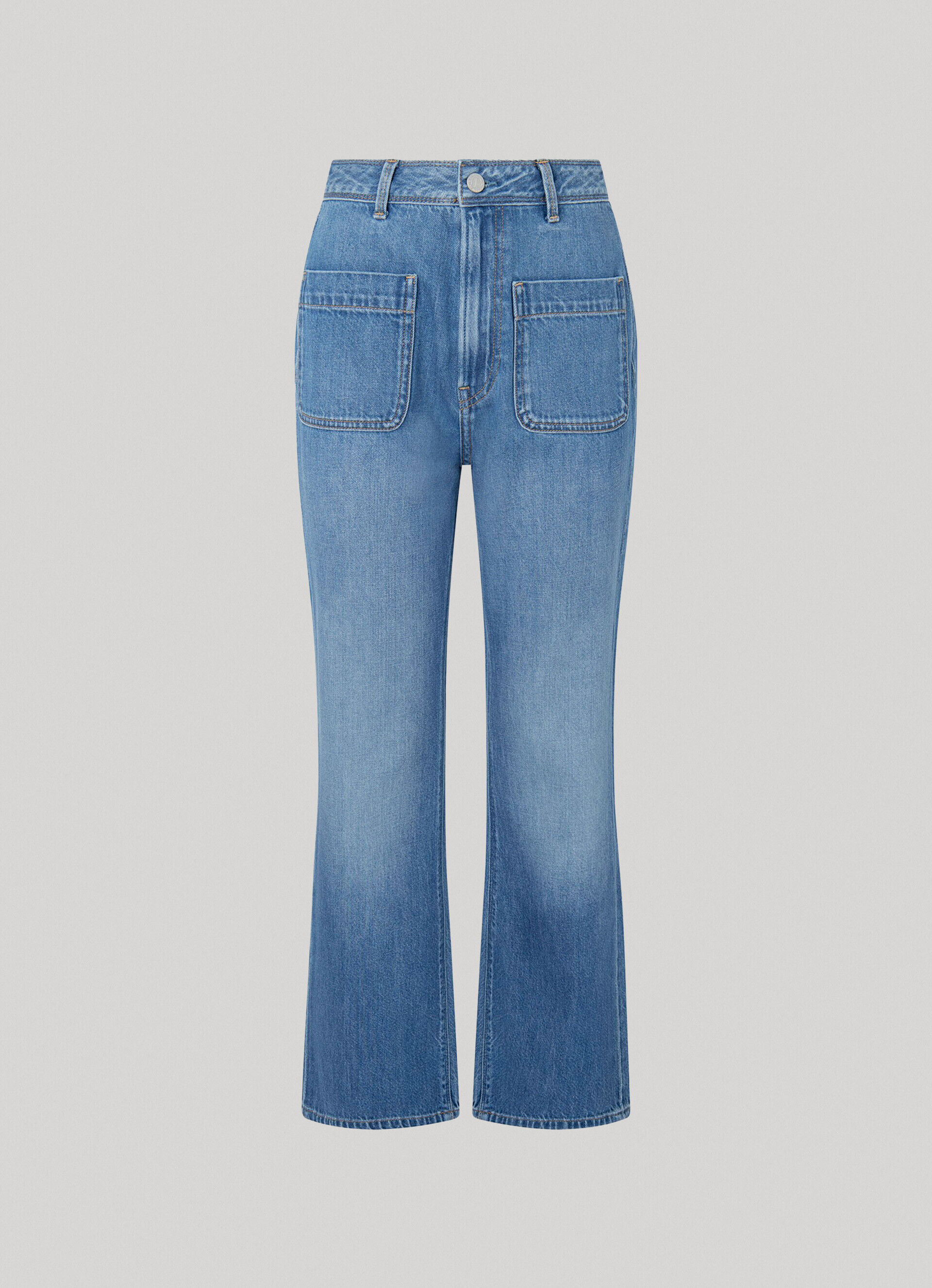 Calça jeans NYOMI FIT Relaxed de cintura alta - jeans