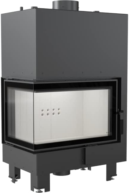Kratki wasserführender Kamineinsatz MBM PW 10 | 12 kW | Ecke Links