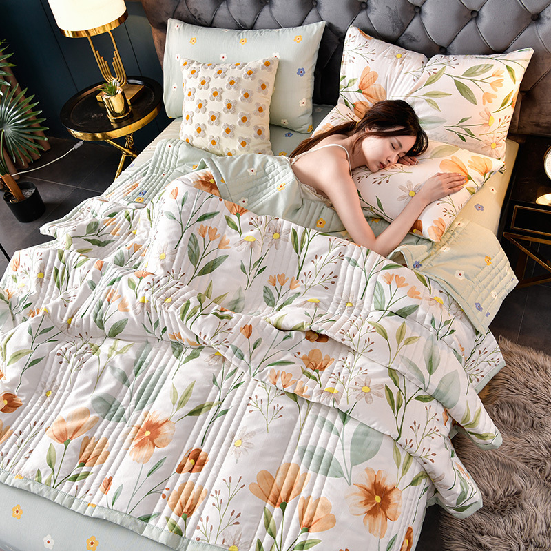Cool Ice Silk Summer Cartoon Blanket