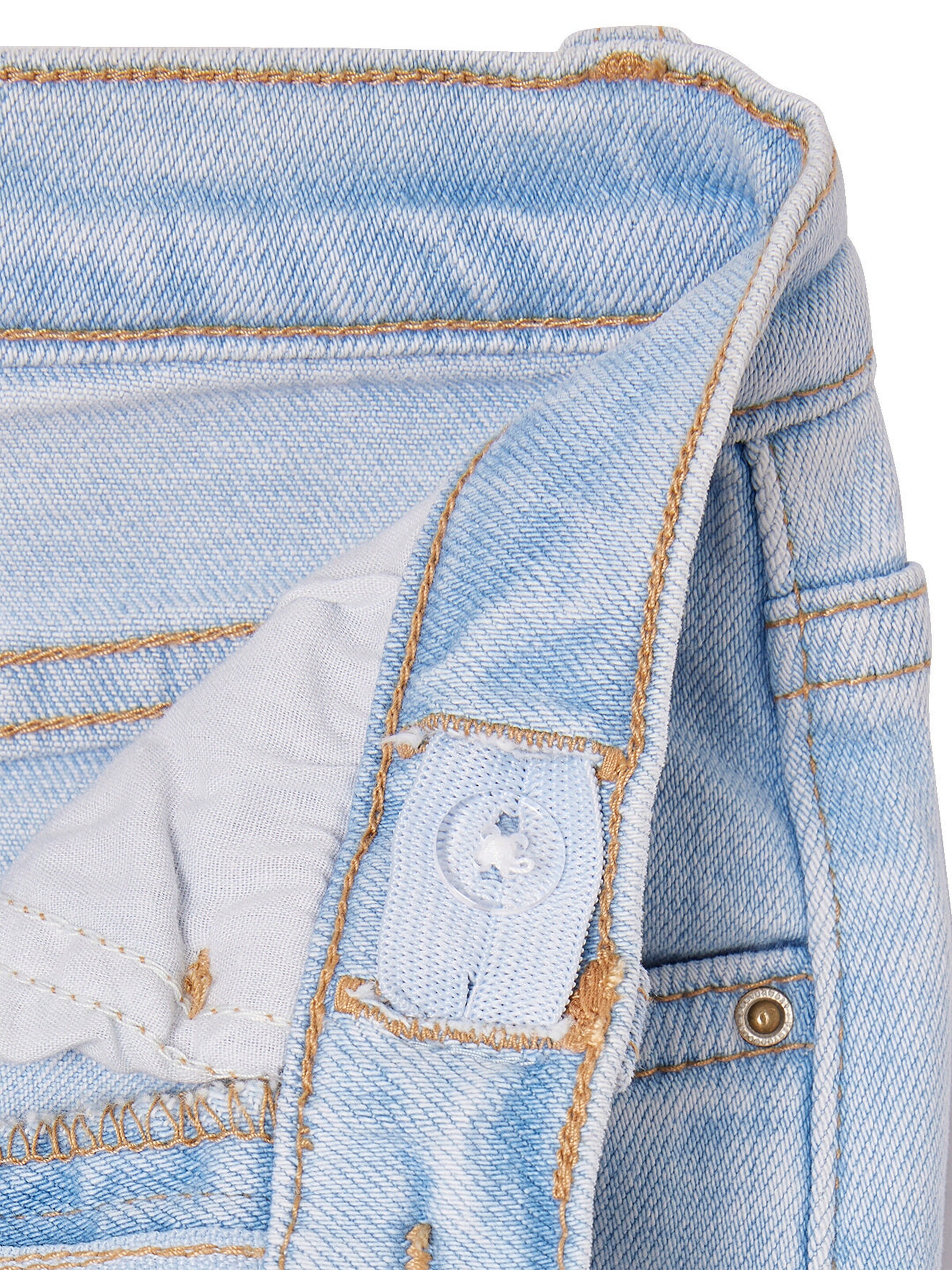 Vertbaudet Mädchen Jeans mit ausgestelltem Bein helles blau