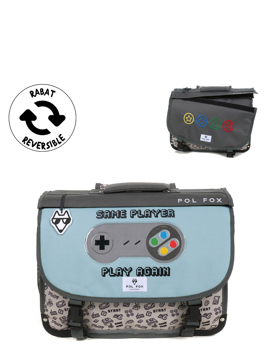 Cartable RÀversible Pol Fox Gamer 41 cm