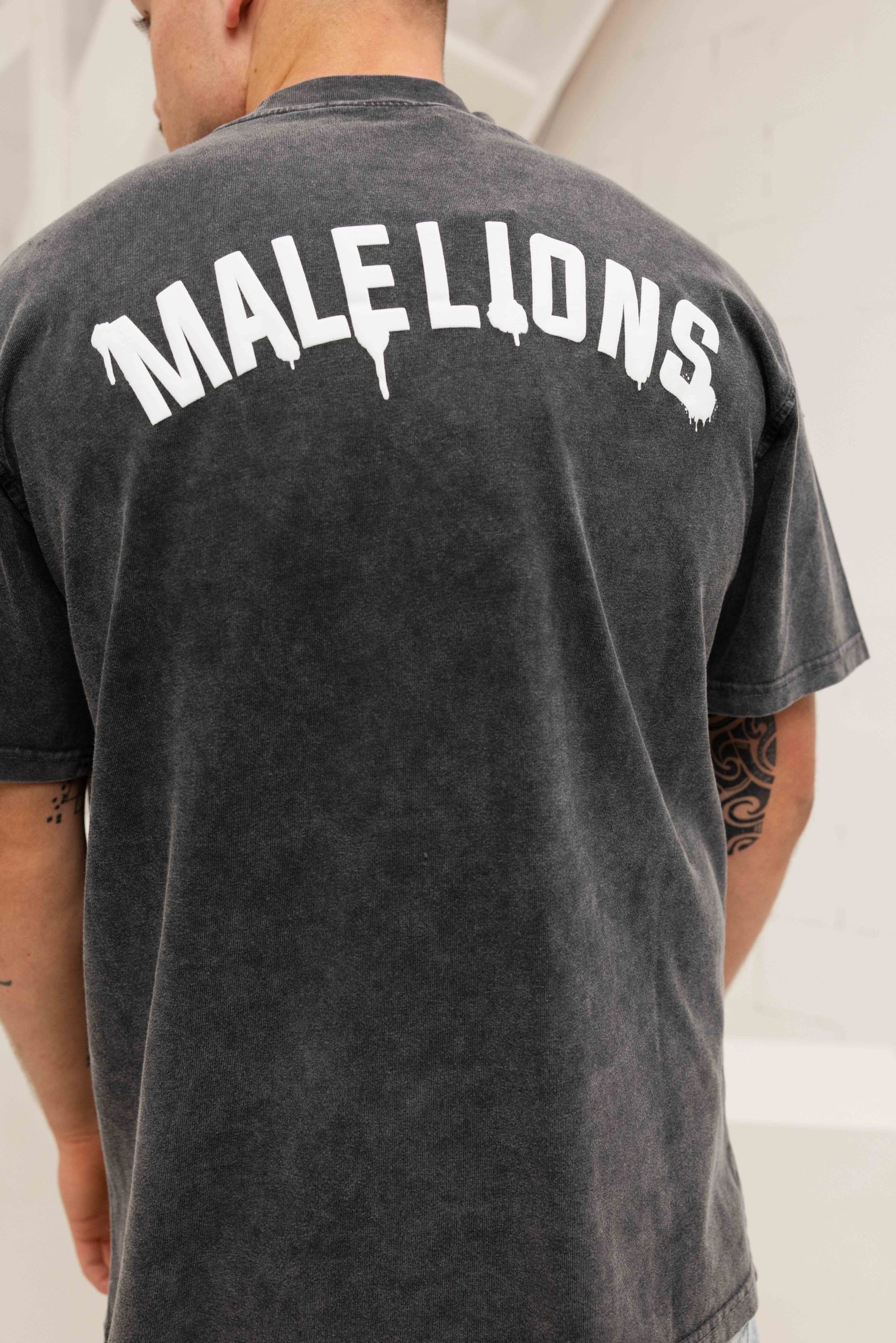 Malelions Graffiti T-Shirt Heren Donkergrijs