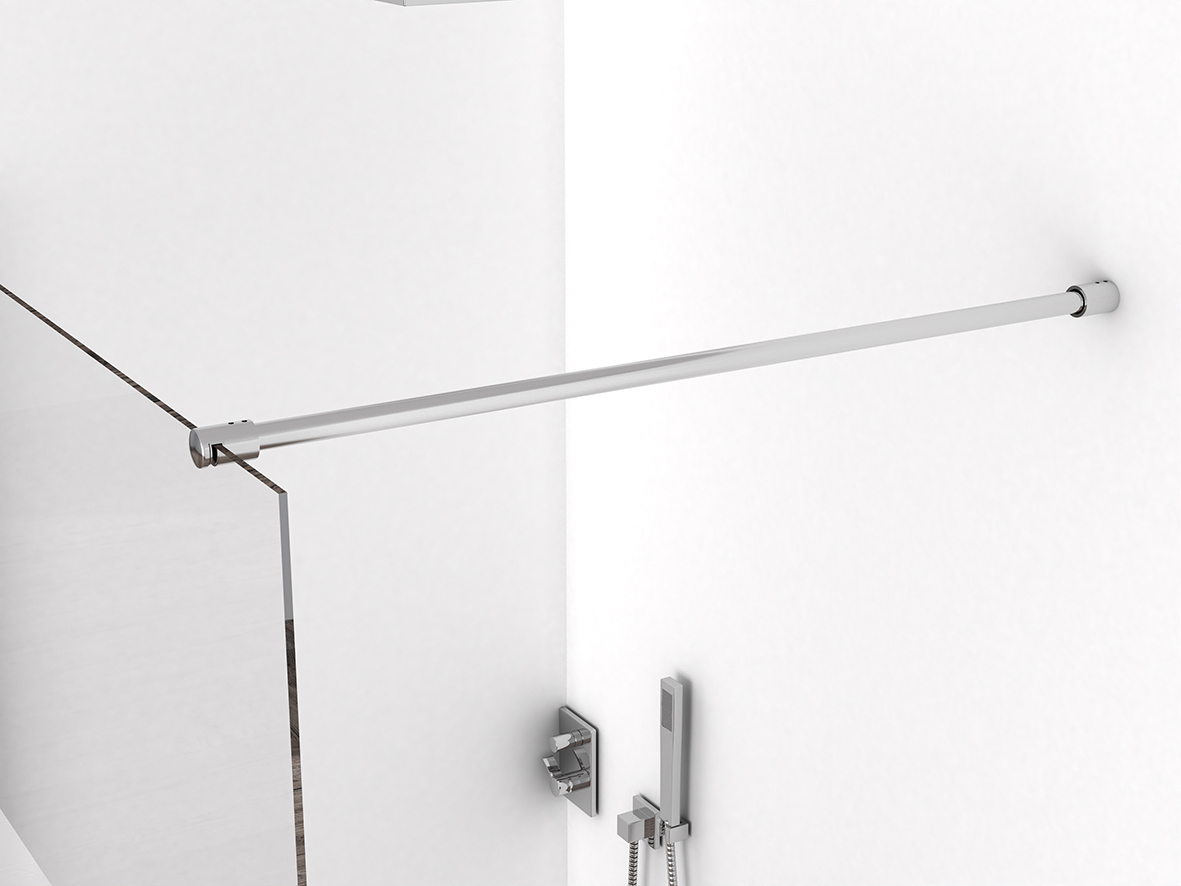 Mueller Eco inloopdouche 100x220 nano-coating helder glas chroom