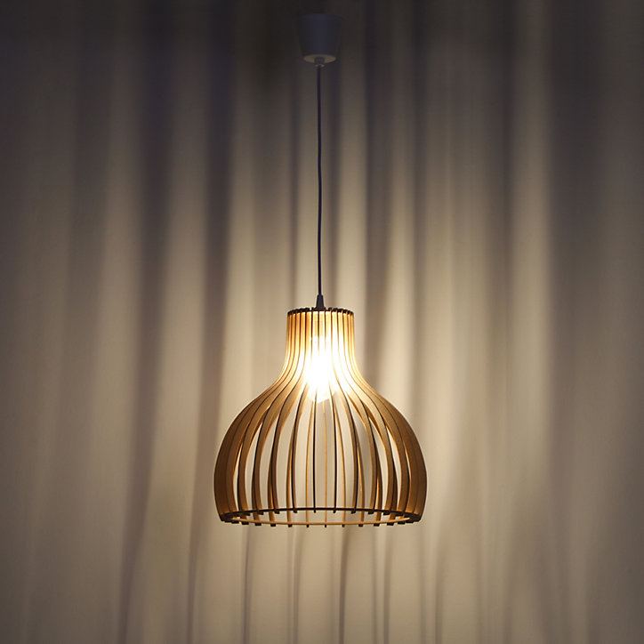 Suspension Helsinki E27 60W IP20 naturel ⌀36 x L.60 x l.36 x H.36 cm