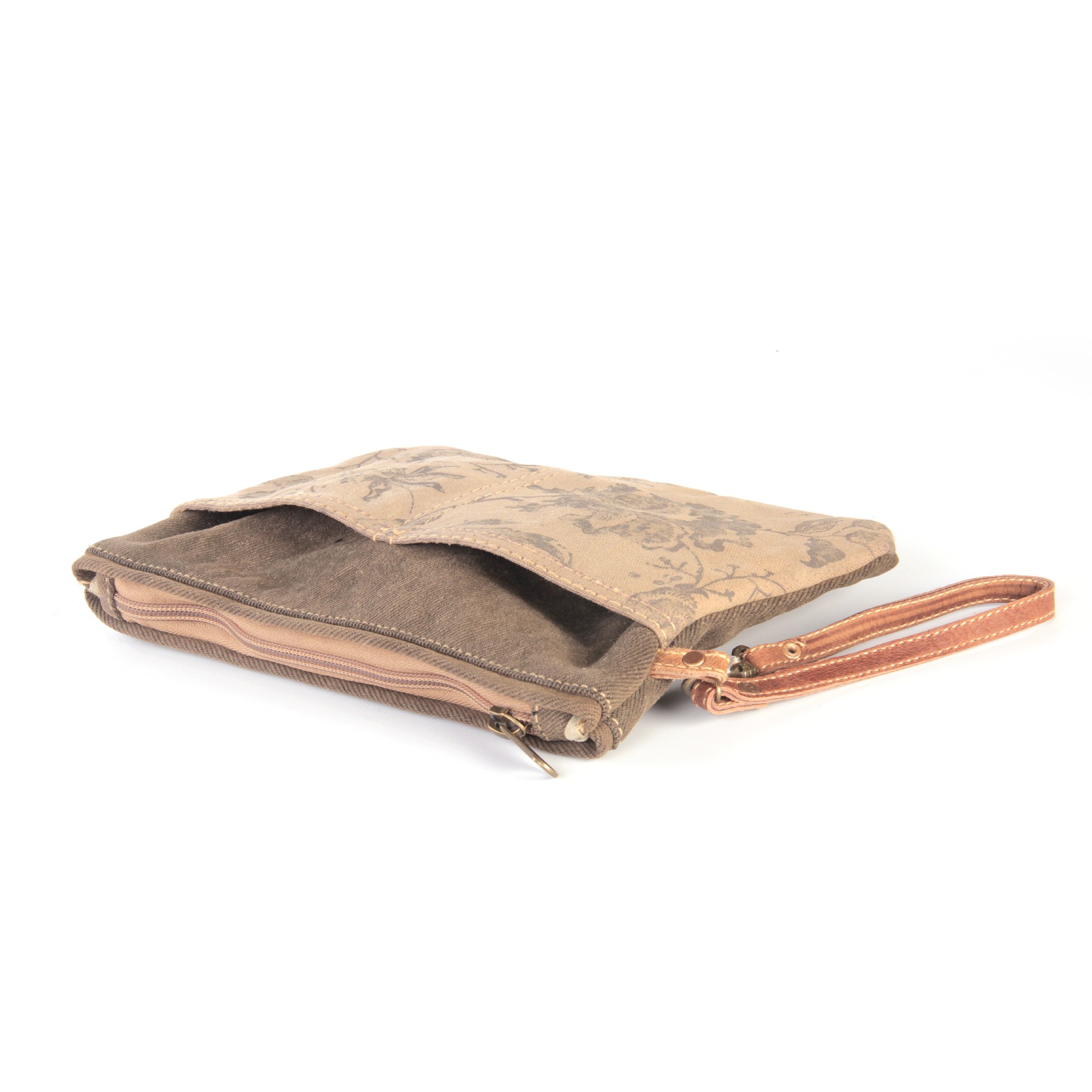 Etui 'Flora', grau-beige, B 25 cm, H 17 cm günstig bestellen